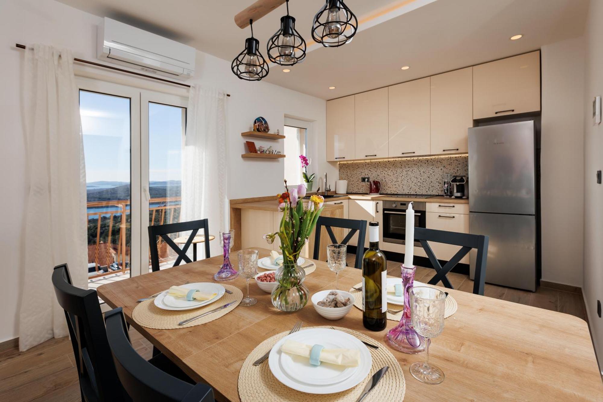 Summer Breeze Apartment - Quiet Place With A Spectacular View And A Garden Шибеник Экстерьер фото